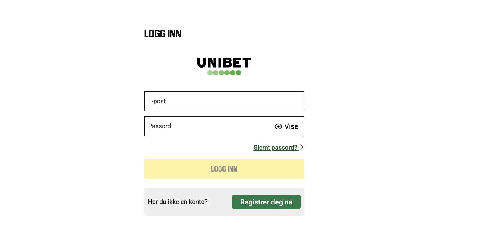 Ingen innskuddsbonuser Unibet Casino Ingen innskuddsbonuser Unibet Casino